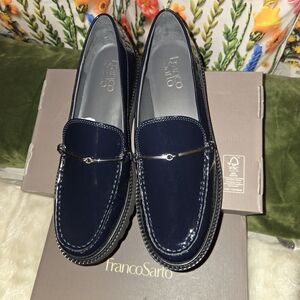 Franco Sarto Senna Navy Loafers